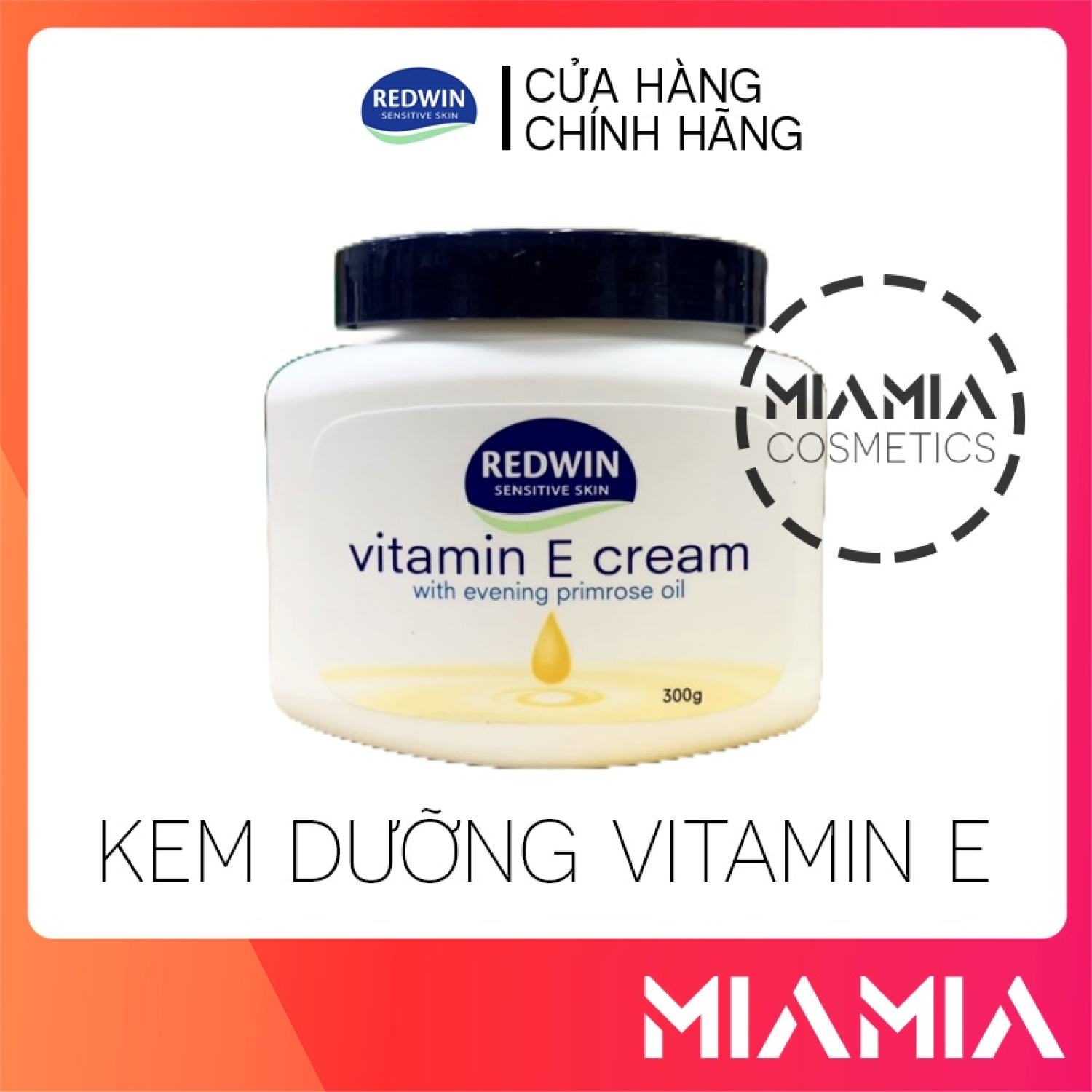 Kem dưỡng da mềm mịn vitamin e redwin chính hãng 300gr
