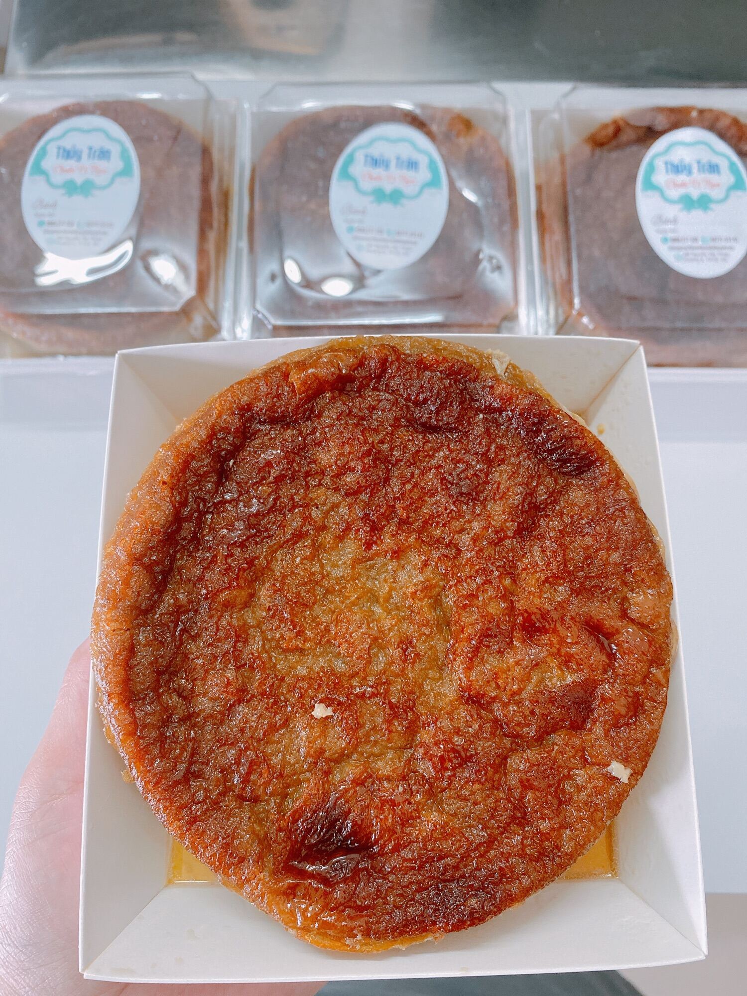 Bánh gan - Bánh bò nướng đường Thốt Nốt.