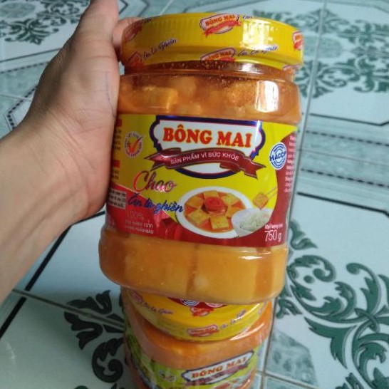 Chao bông mai lớn hủ 750 gam