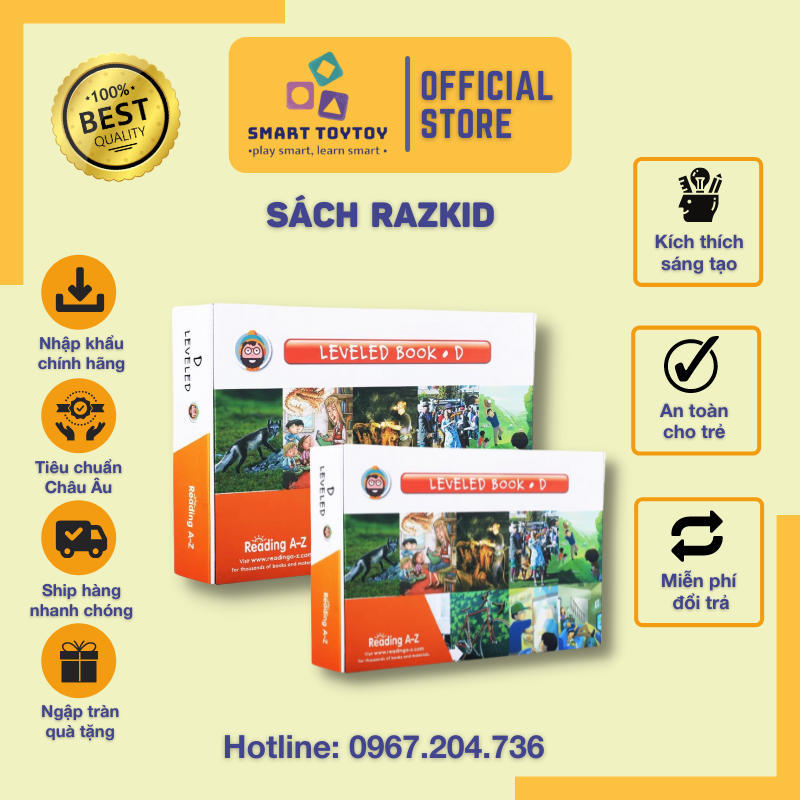 [Tặng app 300k]Razkids nhập gộp Level AA,A,B,C,D,E,F,G - bộ 10c học- 2c quiz, Kèm file nghe vào video cho bé