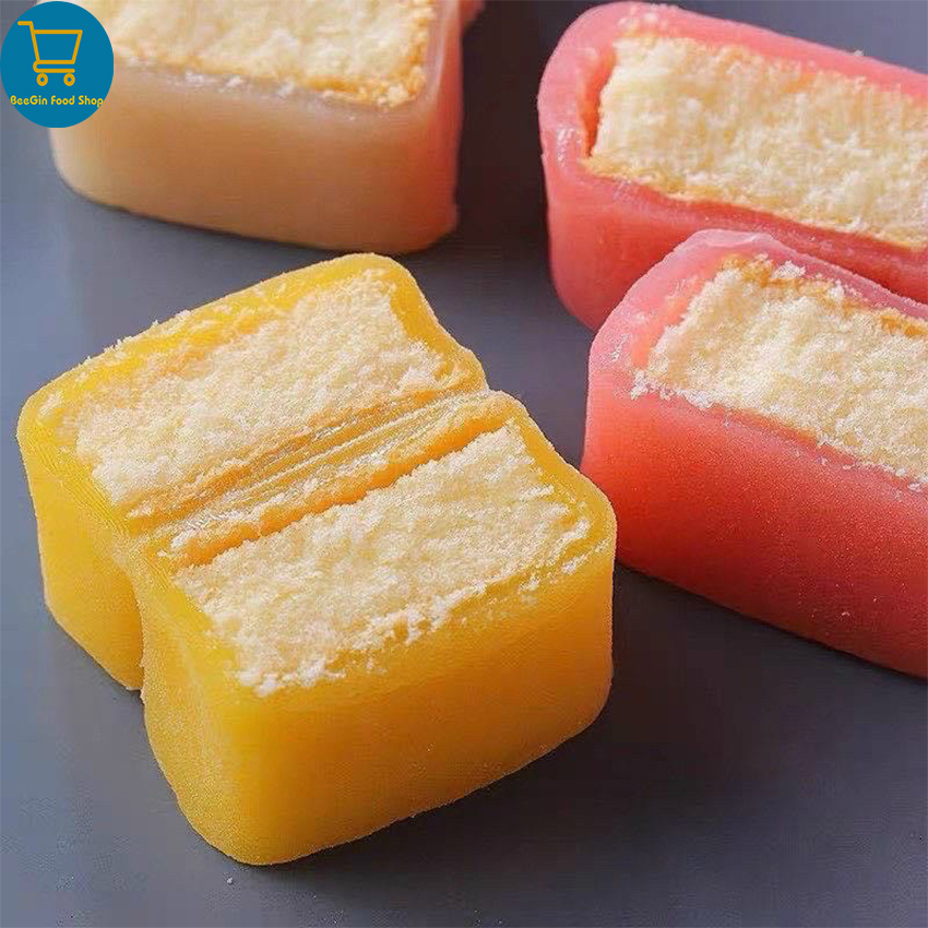 500G Bánh Bông Lan Mochi Phu Thê 4 Vị Đài Loan B64G500 - BeeGin Food Shop