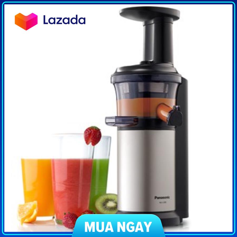 Máy ép chậm Panasonic MJ-L500 dung tích 400ml trục xoay bằng thép không gỉ lưỡi xay bằng nhựa nguyên khối 1 tốc độ quay