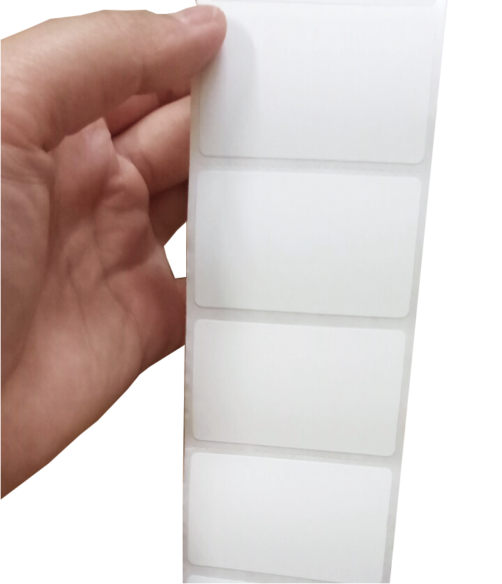 SET 5 cuộn Giấy in tem nhiệt dán cốc trà chanh trà sữa khổ 5x3 50x30mm