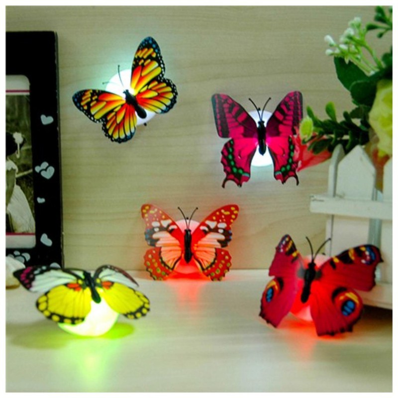 Combo 5 Đèn led dán tường hình bướm