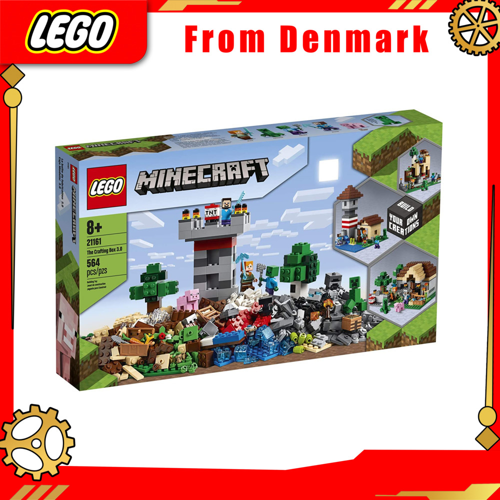 LEGO Lego Minecraft Craft Box 3.0 21161 Minecraft Building Blocks Toys and Mini Figures, Castle and Farm Building Set, for Minecraft players 8 years and older Genuine Guarantee