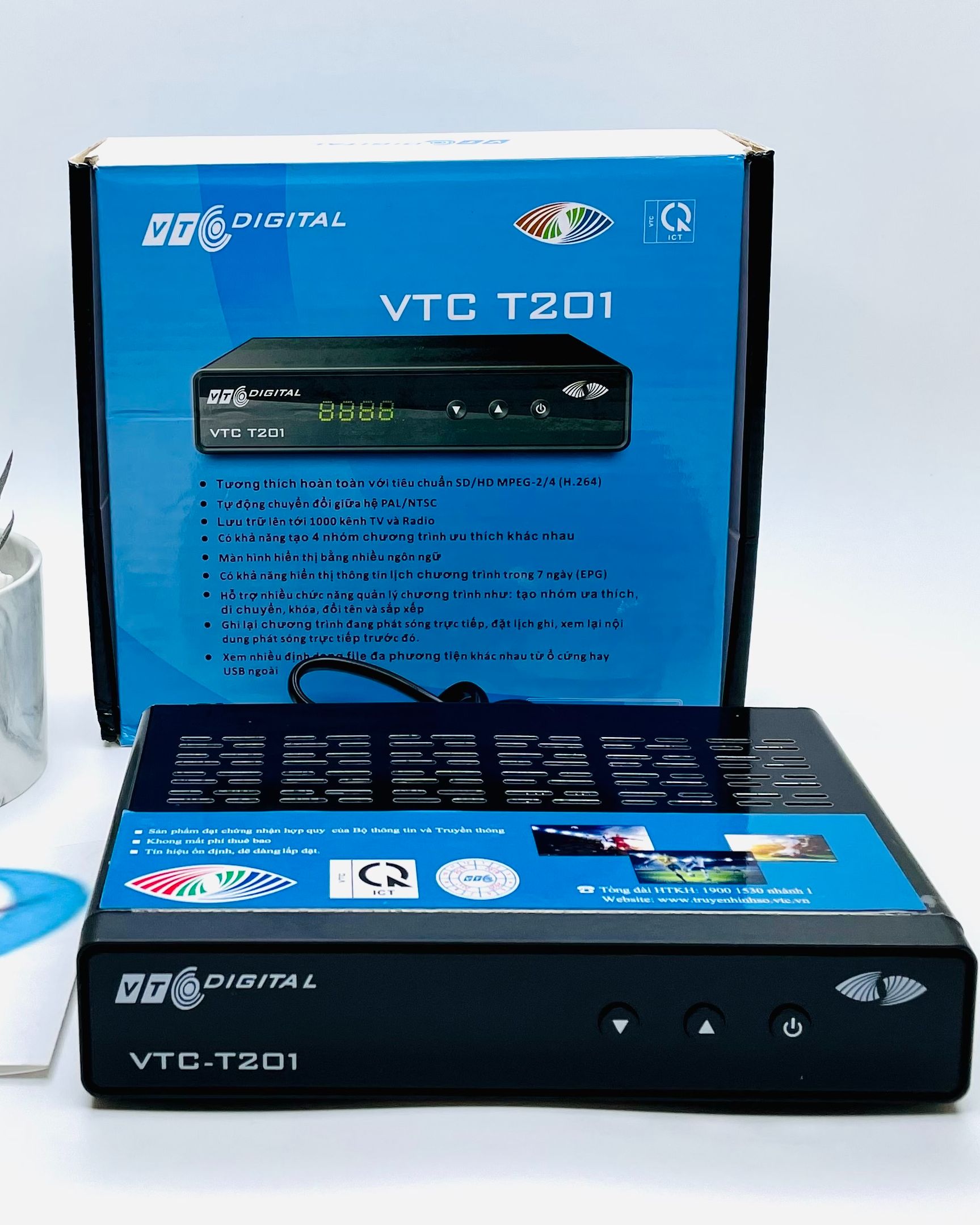 Đầu thu dvbt2 – vtc t201 truyền hình số mặt đất miễn phí