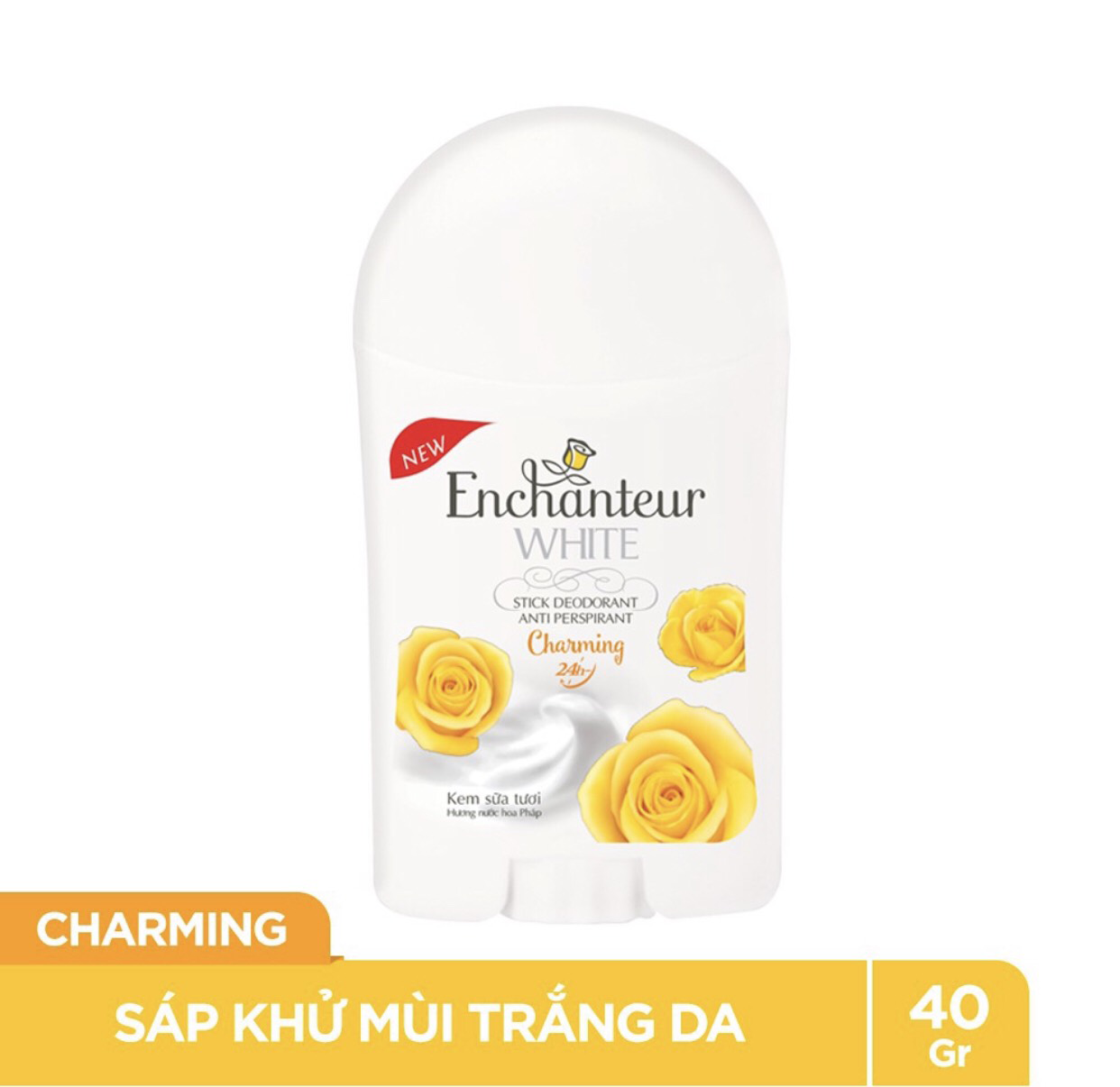 Sáp Khử Mùi trắng da Enchanteur Charming 40g