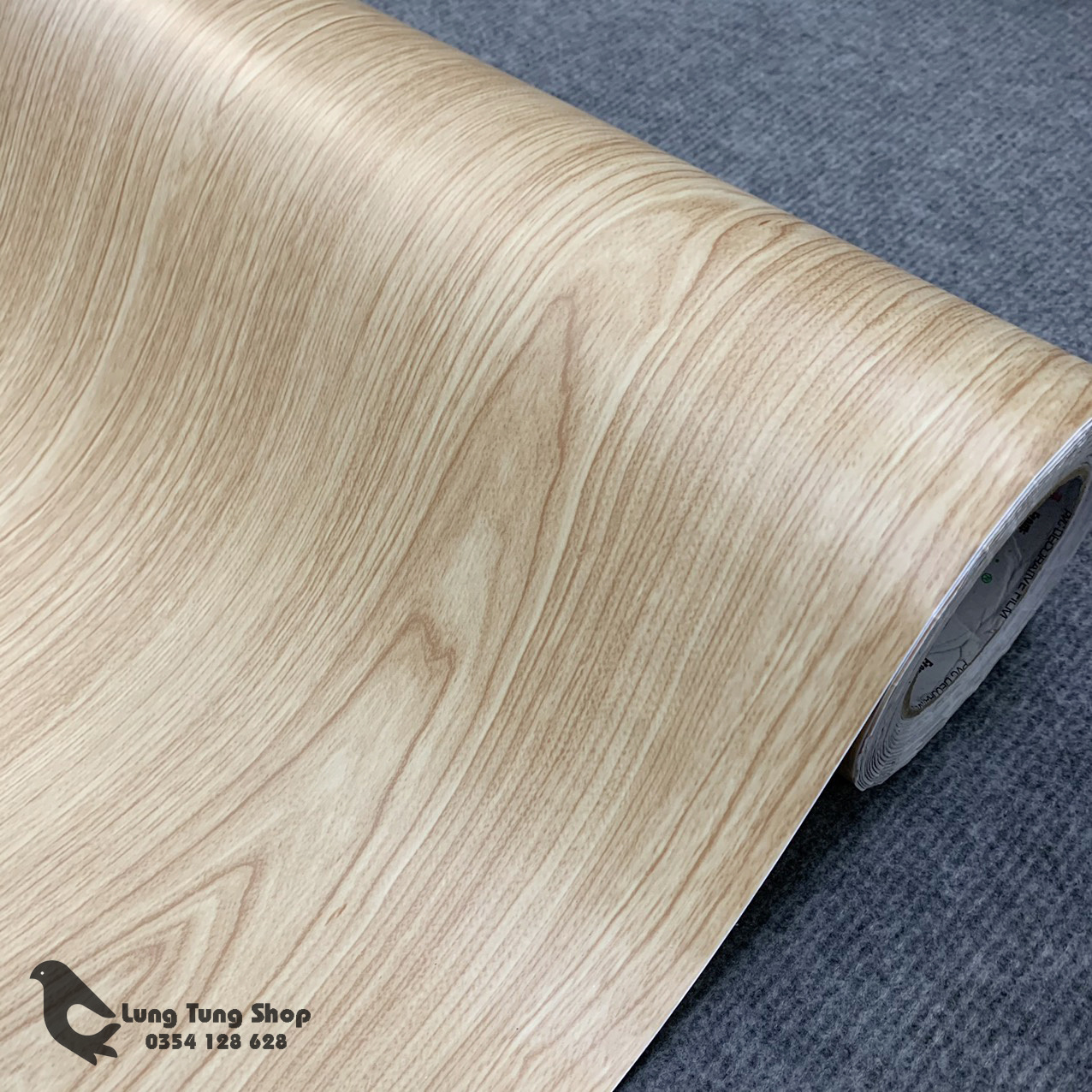 [HCM]Decal vân gỗ màu kem - giấy dán tường bàn tủ có sẵn keo ( Gỗ G4 )