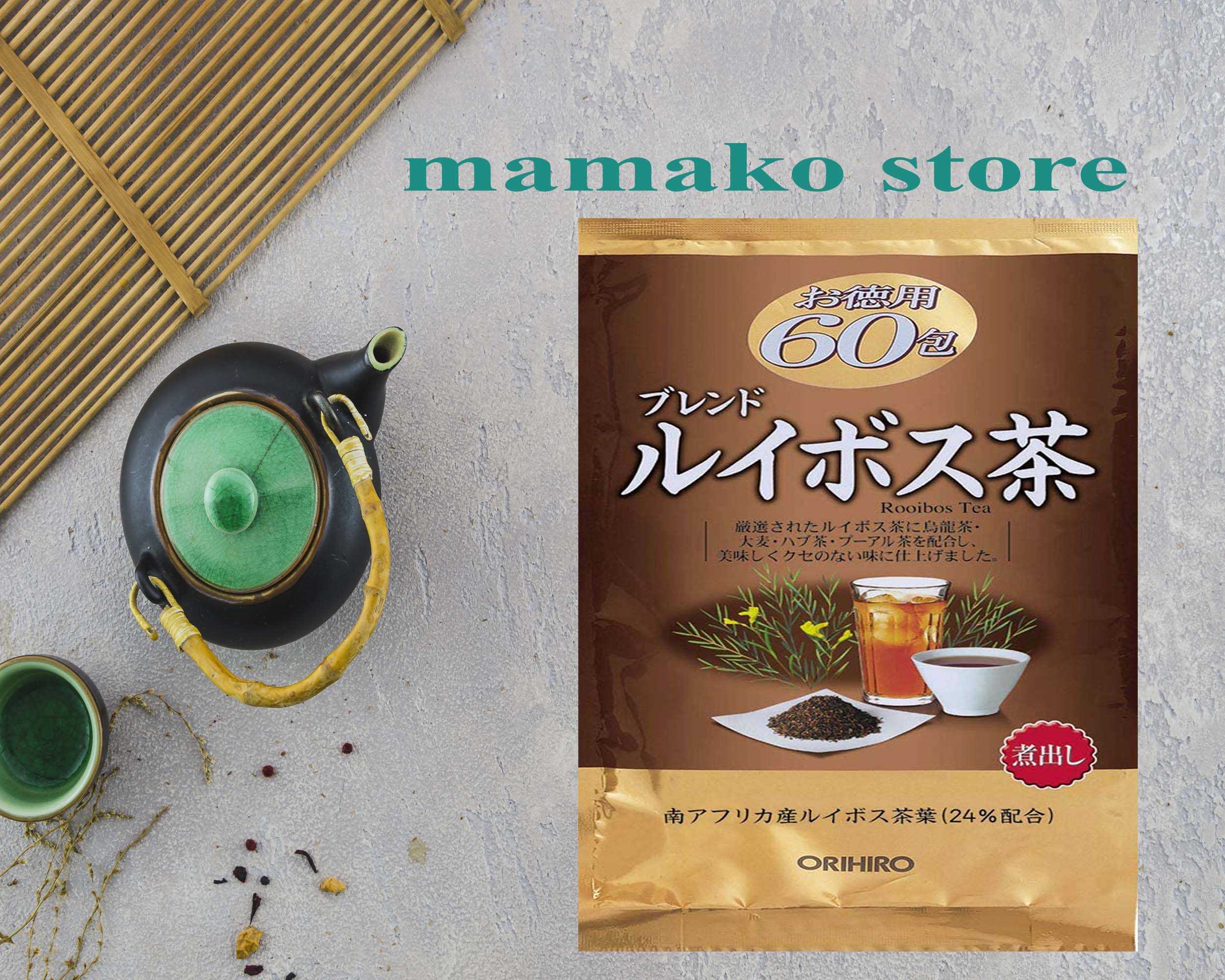 Trà Ohirio Blend Rooibos Tea 180g /hồng tra Nam phi chống lão hóa, giúp ngủ ngon /60 gói date 2025