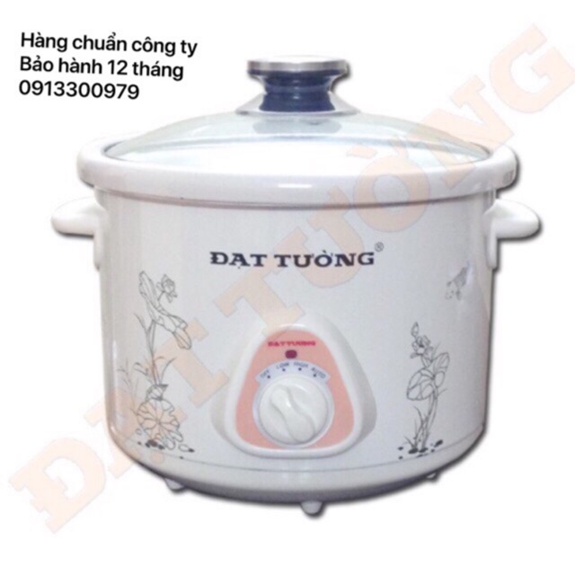 ✅Nồi Kho Cá, Hầm Cháo Đa Năng Đạt Tường 1,5L-2,5L SỨ Trắng