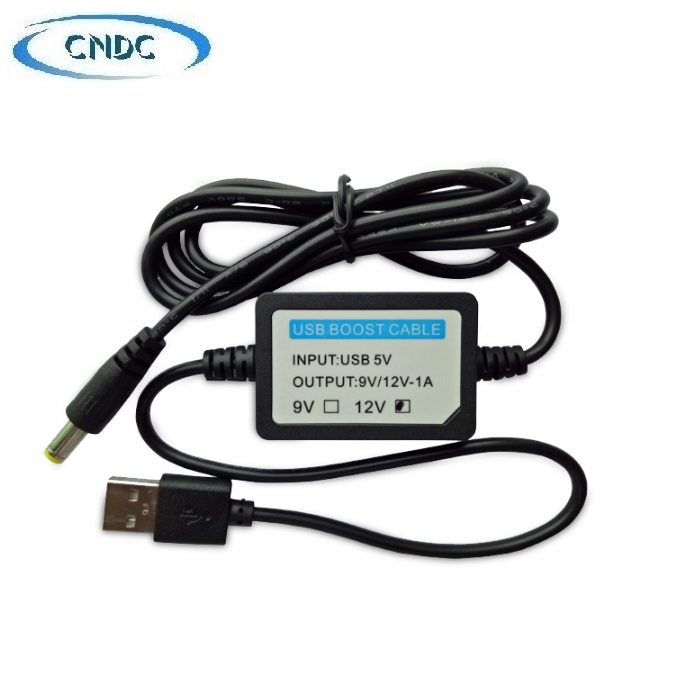 Cáp chuyển đổi điện áp 5V sang 9v-1A; 12V-1A loại tốt (dùng cho modem Wifi - Cúp điện vẫn có Wifi)