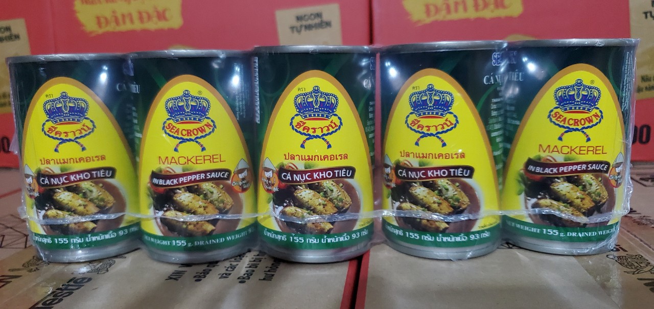 Cá nục kho tiêu seacrow 155g