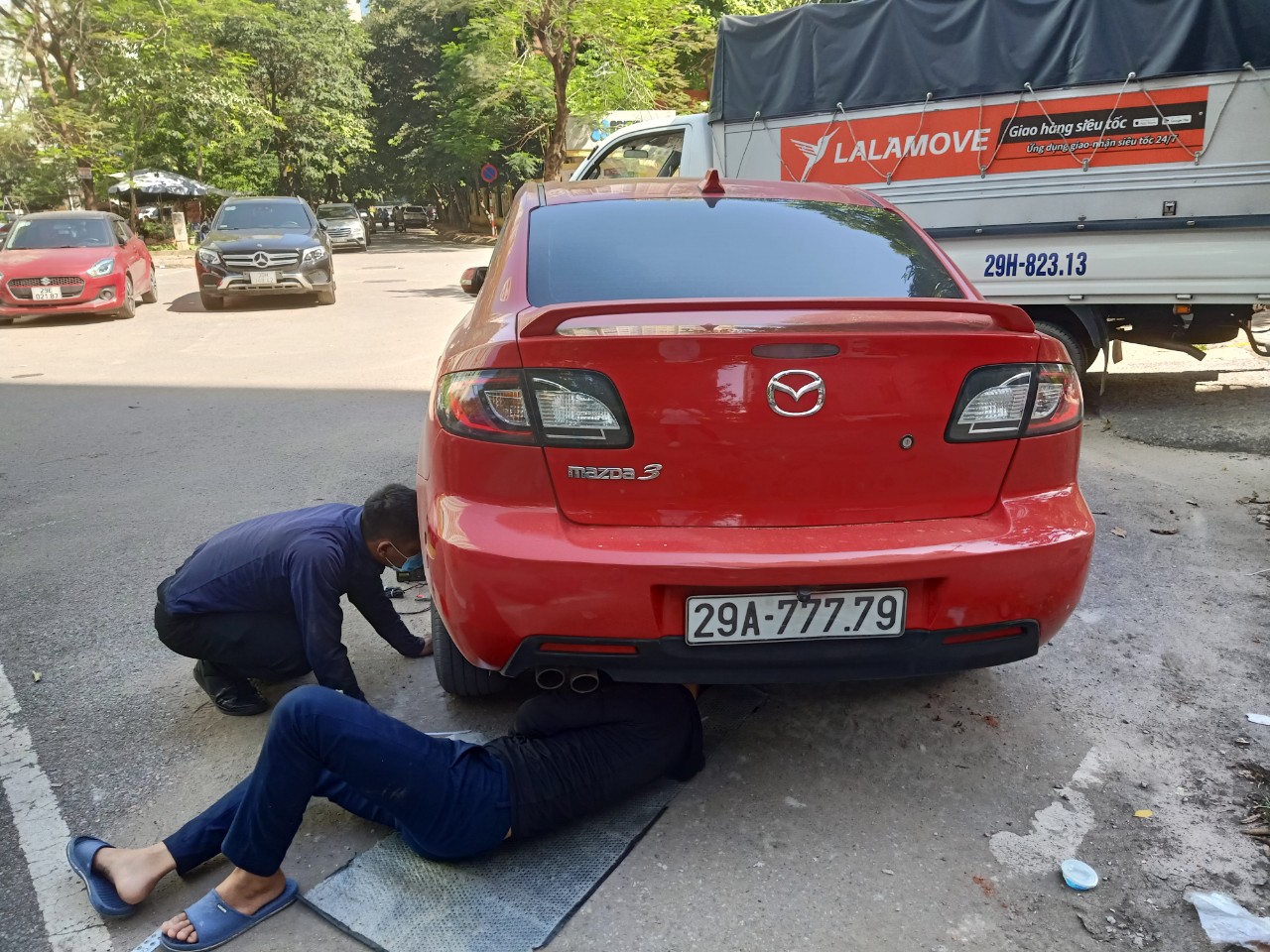 [Mazda 3] Đệm cao su giảm chấn cho ô tô - Bộ 4 chiếc