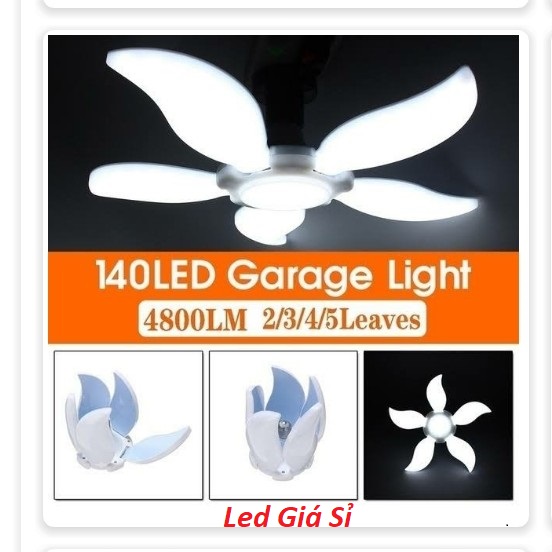 [HCM]Bóng đèn led 5 cánh 75W siêu sáng tiết kiệm điện- Bảo hành 12 tháng. Nguồn đèn LED chất lượng cao suy giảm ánh sáng tuổi thọ dài.