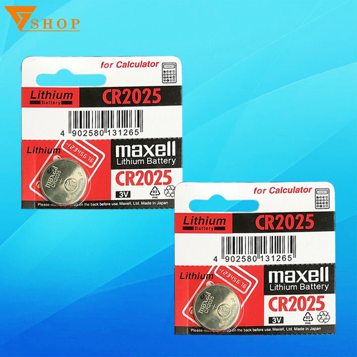 Combo 2 pin cr2025 maxell lithium 3v