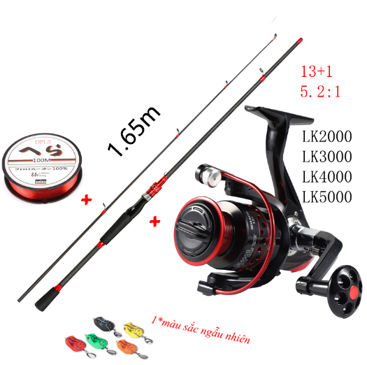 HSLK Phương thức thanh toán COD 100% hậu mãi Bộ câu gồm cần câu , cuộn , dây câu , mồi nhân tạo, giá rẻ bộ đồ không lo lắng nhất