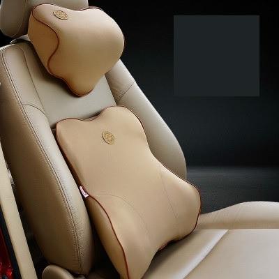 Bộ tựa lưng và gối cổ xe ô tô cao cấp (nhiều màu)