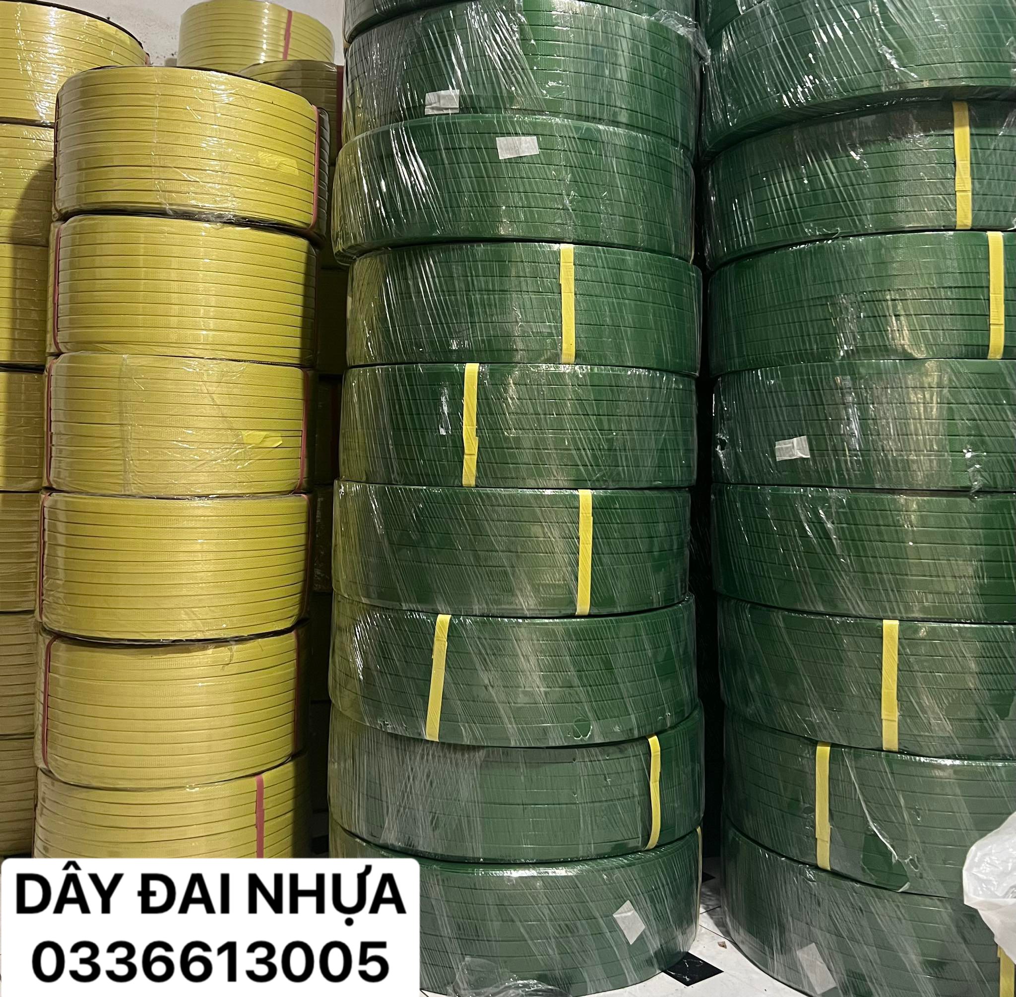 Dây đai nhựa đóng hàng cuộn 10kg pp và pet – phụ kiện máy đóng đai thùng, siết đai cầm tay