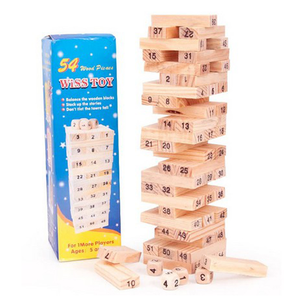 Đồ chơi rút gỗ nhiều phân loại như rút gỗ số, rút gỗ màu, rút gỗ hình con vật, Bộ xếp khối domino cho bé, trò chơi rút gỗ 48 thanh, Đồ chơi gỗ cho bé, Đồ chơi thông minh - BƠ Chip
