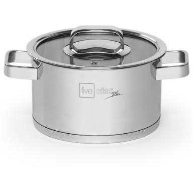 NỒI INOX FIVESTAR QUAI VUÔNG, NẮP KÍNH (INOX 304 CAO CẤP) 24CM