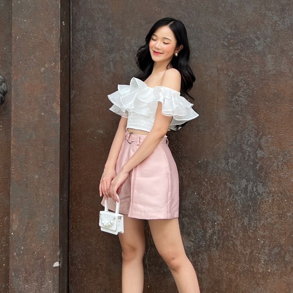 Olv - quần bonita shorts in pink