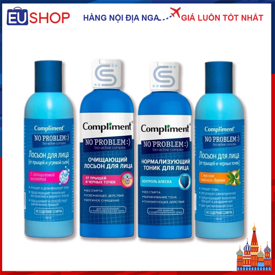 Toner Compliment No Problem giảm viêm, mụn 200ml