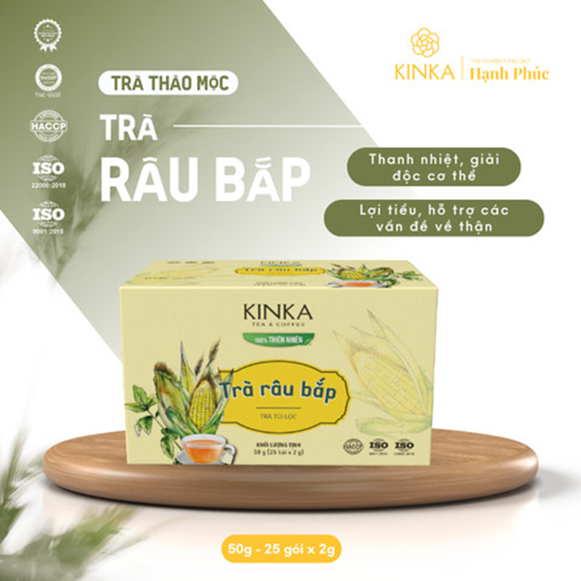 TRÀ RÂU BẮP 50g (2g x 25g) - Giúp Mát Gan - Thanh Nhiệt - thanh lọc cơ thể