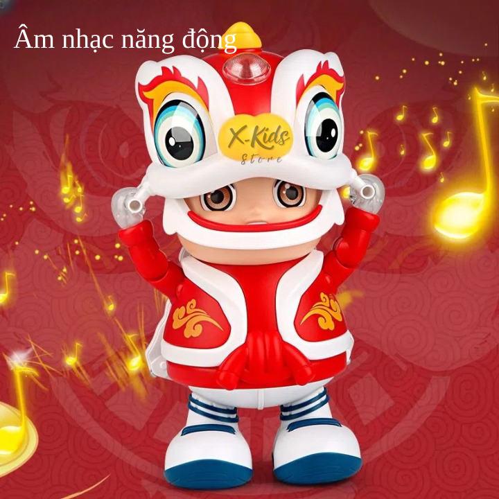 Đồ chơi mô hình múa lân nhảy múa vui nhộn, đồ chơi cho bé - xkid - store