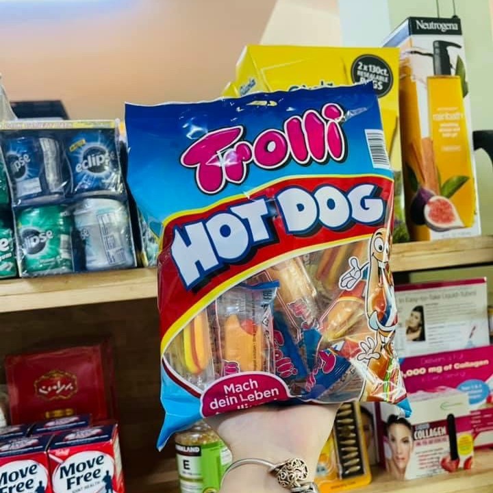 1 bịch Kẹo dẻo Trolli Hot Dog 150gr Đức