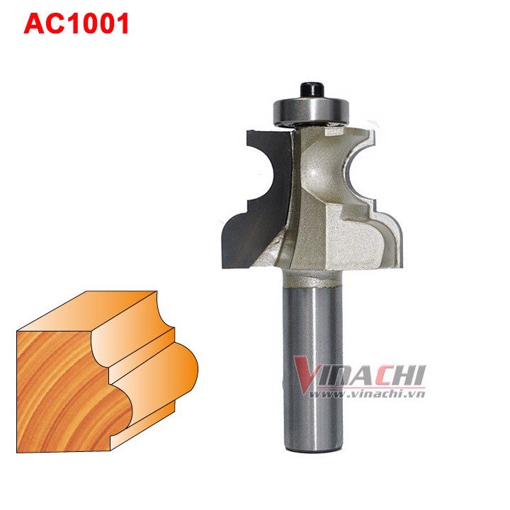 Mũi Phay Chỉ Cửa Tideway AC1001 1/2*7/8" Mũi Phay Chỉ Cửa Tideway Vinachi Chuyên Dùng Để Soi Chỉ Nổi Ghế, Bàn, Đồ Nội Thất