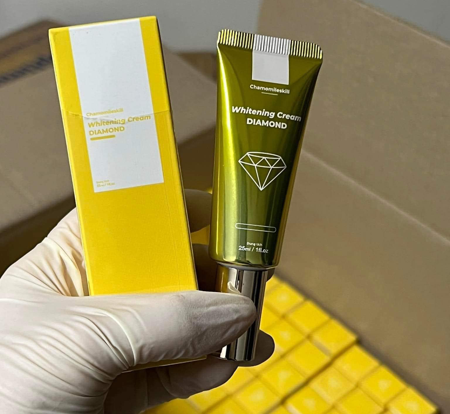 Kem tái tạo kim cương Chamomileskill chính hãng - Whitening cream Diamond Chamomile