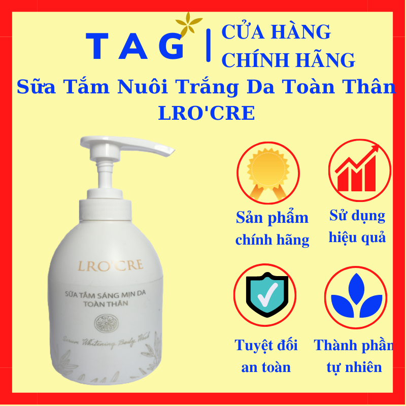 Sữa tắm nuôi trắng da toàn thân lro'cre
