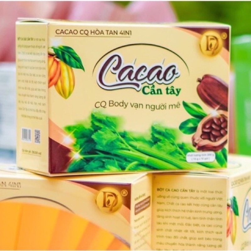 Cacao cần tây giảm cân hộp 10 gói CHÍNH HÃNG