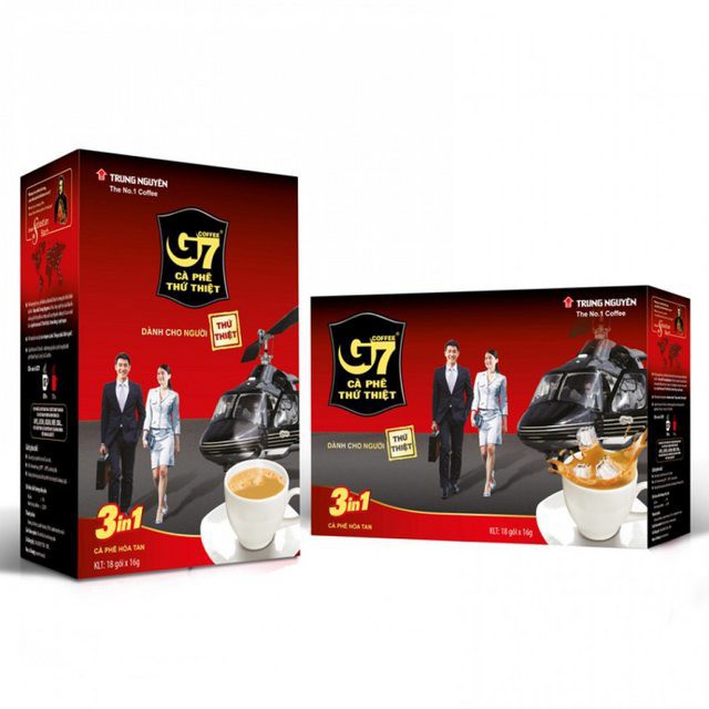 Cà phê trung nguyên/ cà phê g7 hòa tan 3in1 hộp 336g và hộp 288g