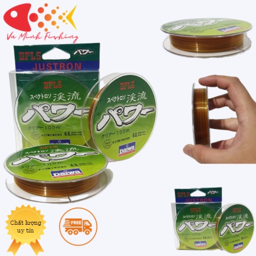 Cước câu cá daiwa 7 màu siêu bền. cước daiwa 100m, cước buộc trục thẻo, cước câu nhật bản tàng hình