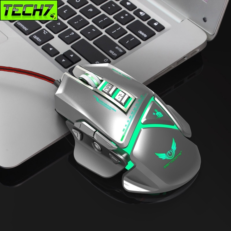 Chuột cơ gaming led RGB 3200DPI Macro X400 mechanical Gaming mouse 11 Key cho máy tính Laptop