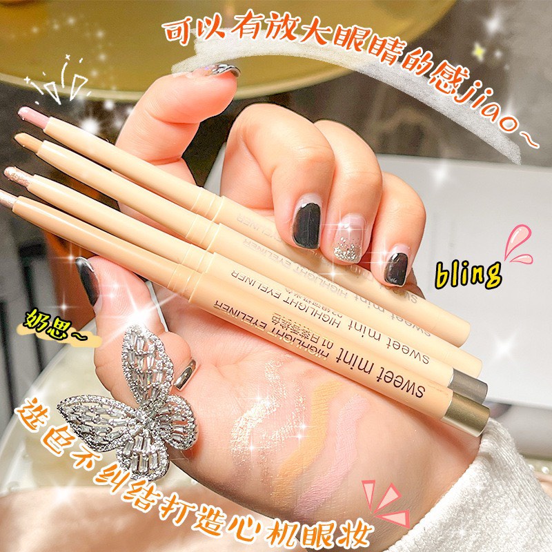 Bút nhũ mắt Sweet Mint, phấn bắt sáng trang điểm mắt makeup highlight nhũ bắt sáng