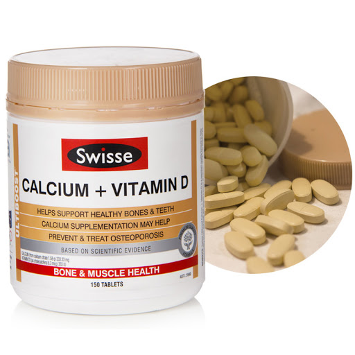 Viên uống bổ sung canxi swisse calcium + vitamin d của úc