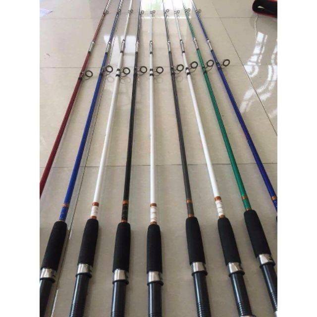 Cần shimano 2 khúc đặc 1m65, 1m8, 2m1, 2m4, 2m7 . kích cỡ đúng là: đỏ,2m7