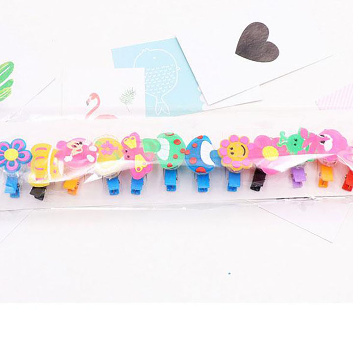 Kẹp tóc phát sáng cho bé đèn led dùng pin cúc áo thiết kế ngộ nghĩnh dễ thương tạo điểm nhấn cho bé - TE0193