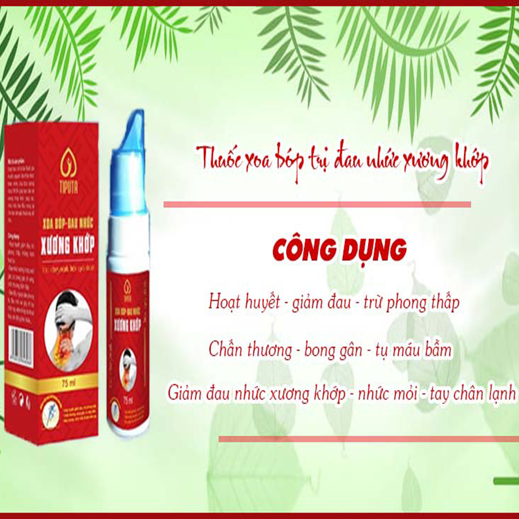 Thuốc Xoa Bóp Xương Khớp Gia Truyền Bình Định - Giảm Đau Nhức Xương Khớp