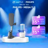 Bàn Ủi Đứng Cao Cấp Đa Năng All-In-One Philips AIS8540/80|OptimalTEMP không cháy| ván ủi đa góc| ngăn nước 2.1lit|Có bánh xe|BH 2 năm - Hàng Phân Phối Chính Hãng