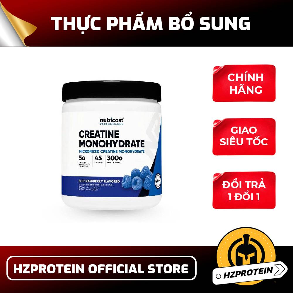 Nutricost Creatine Monohydrate – Bổ Sung Sức Mạnh 300g