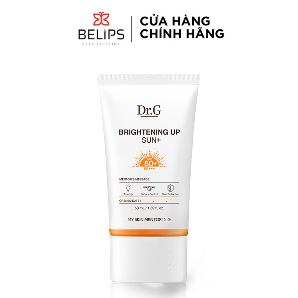 Dr.g kem chống nắng dưỡng sáng da brightening up sun spf50+ pa+++ 50ml/ green mild up sun+ 50ml - belips