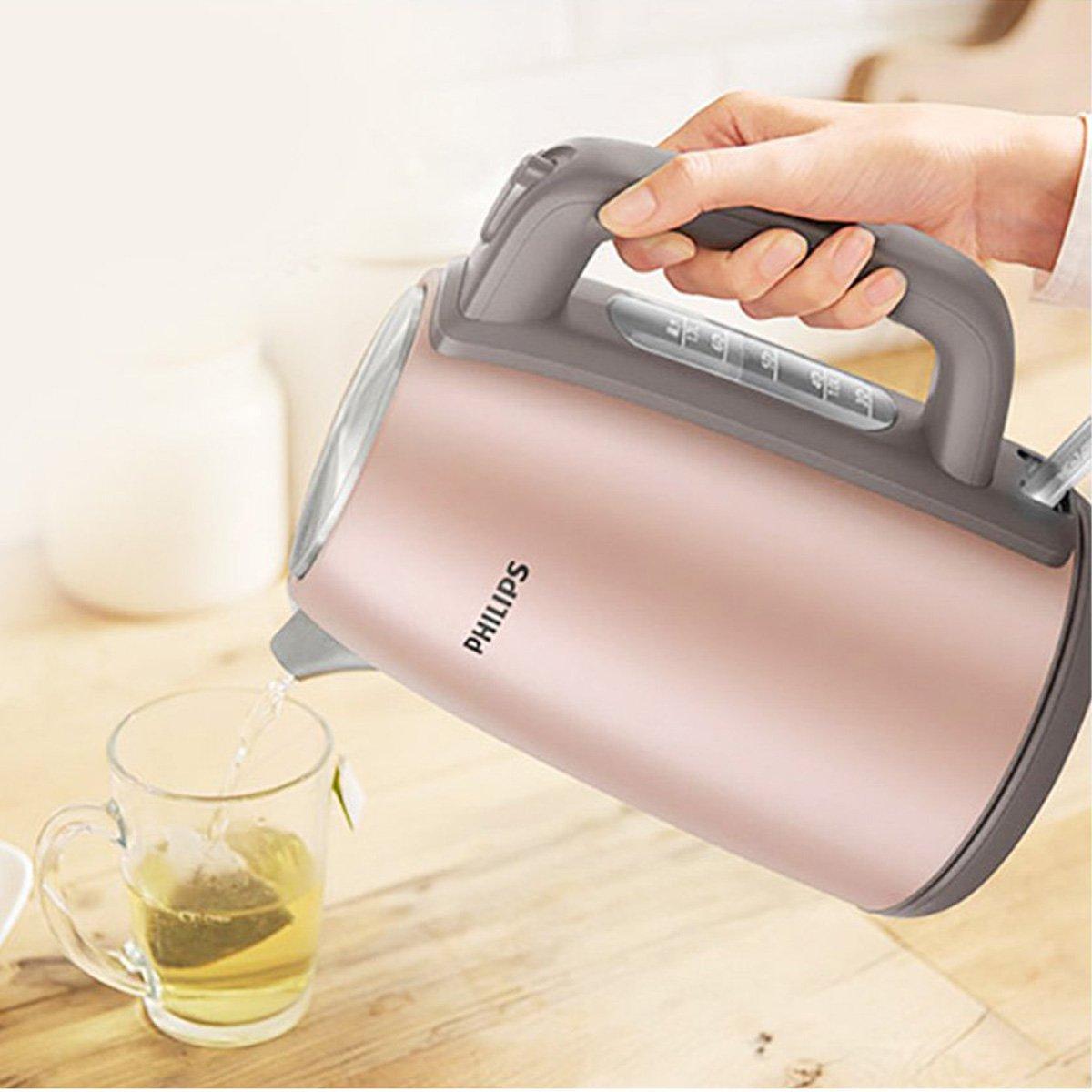 Bình đun siêu tốc philips hd9352 - công suất 1850w, 1.7l, chất liệu inox 304 an toàn, siêu bền - bảo hành 24 tháng