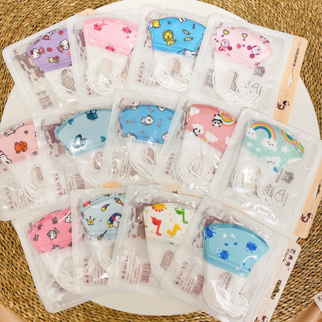 Combo 5 set khẩu trang kháng khuẩn cho bé
