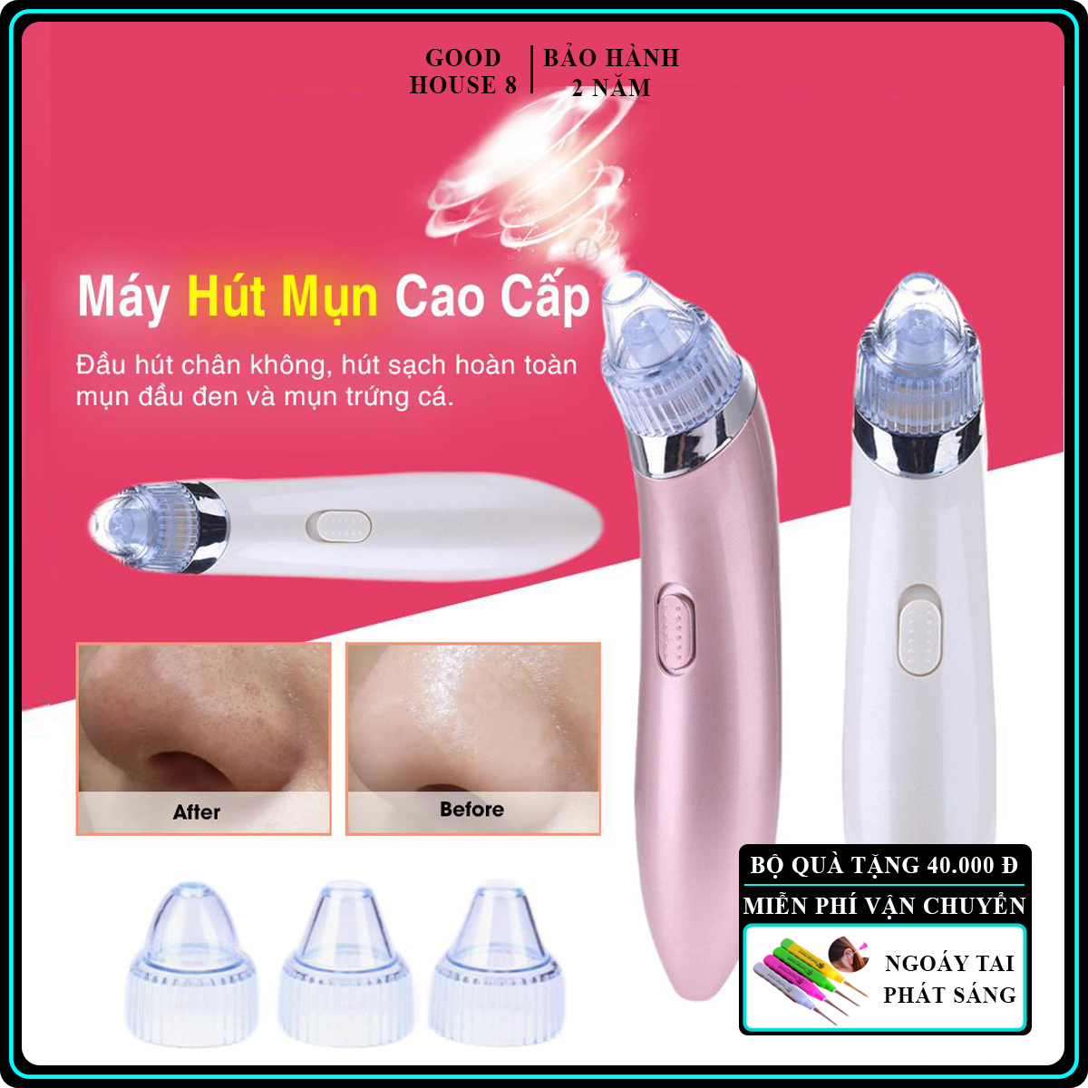 Máy hút mụn cầm tay mini HM2 sử dụng pin rời, đầu hút chân không hút sạch mụn cám, mụn đầu đen, mụn bọc an toàn và hiệu quả,Hút sạch bã nhờn, bụi bẩn và đầu mụn giúp tăng cường bảo vệ, cải thiện làn da