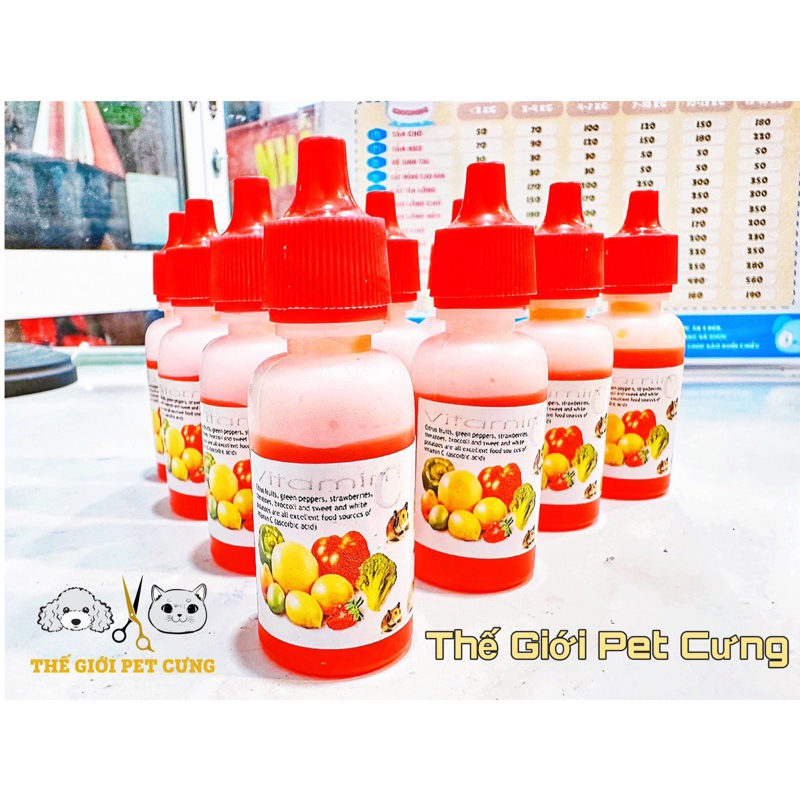 Chai Vitamin - Tiêu chảy - Canxi - Kích mọc lông hamster thỏ bọ nhím sóc