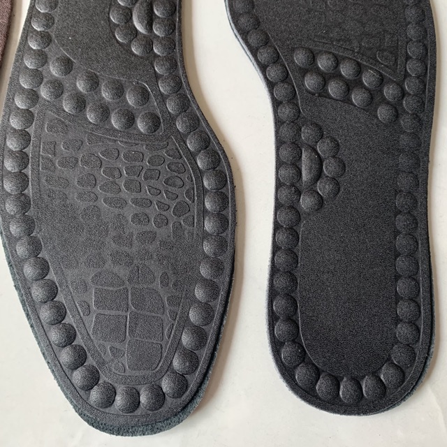 Lót giày nam da bò xịn - Thoáng Mát - Khử Mùi Hôi