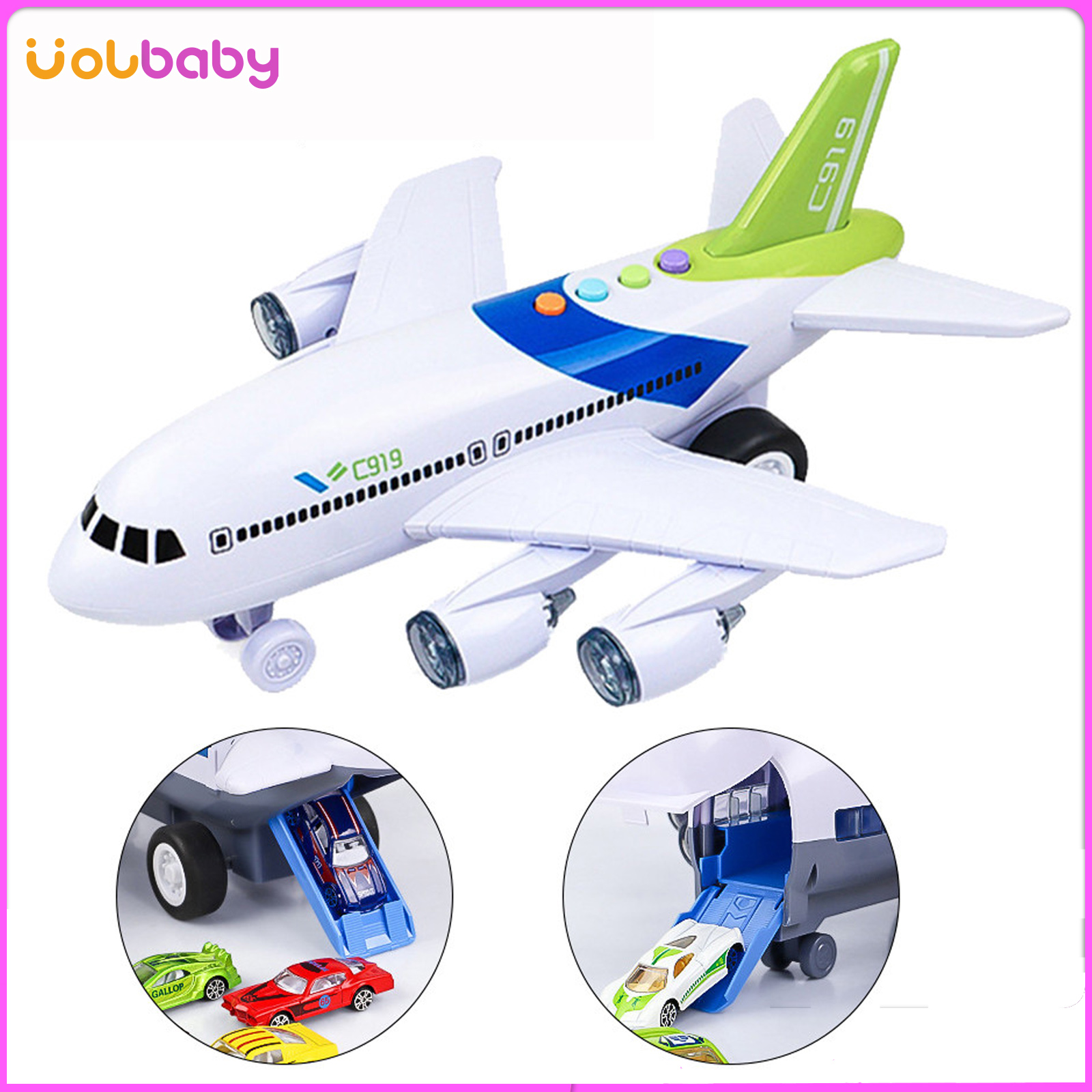 Volbaby máy bay đồ chơi đồ chơi bay đồ chơi, đồ chơi máy bay kéo lùi cho trẻ em, đồ chơi xe kéo lùi trẻ em